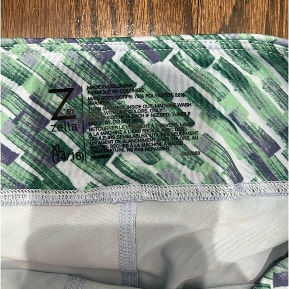 Z by ZELLA Girls High Waist Printed Daily Leggings Size XL(14/16) New - Picture 4 of 5